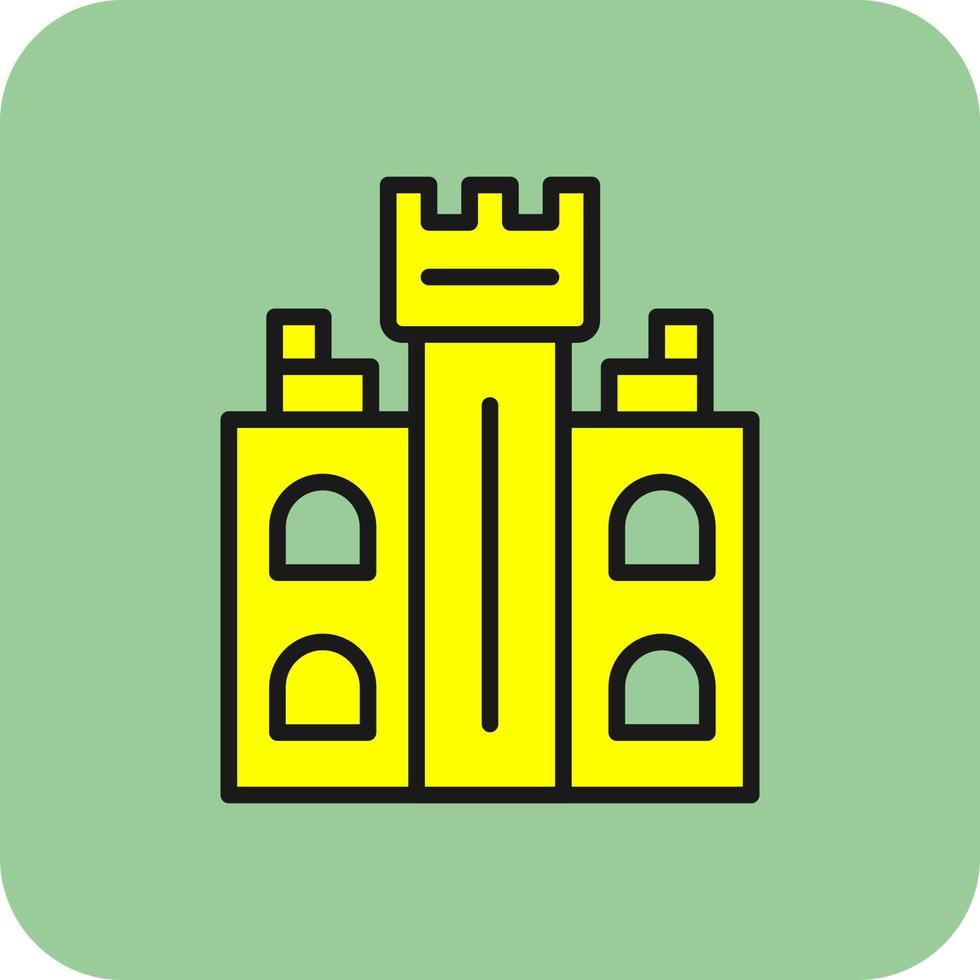 Castle Tower Vector Icon Design