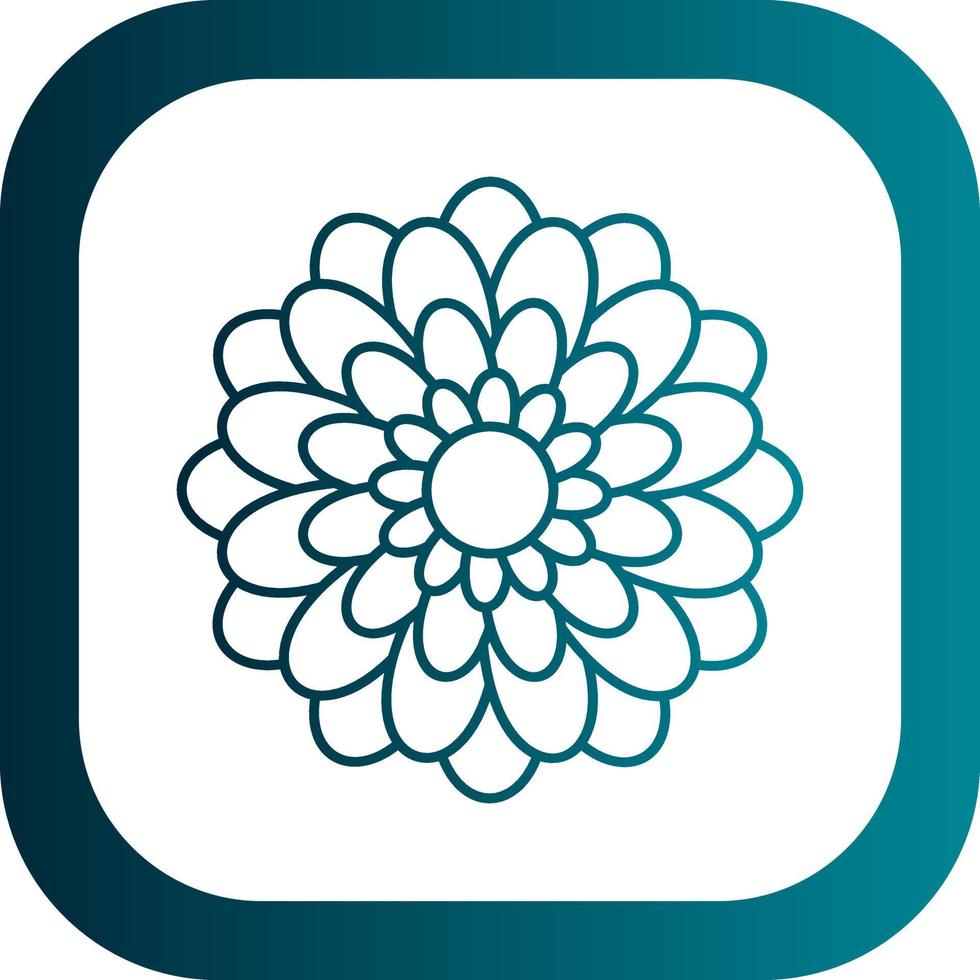 Chrysanthemum Vector Icon Design