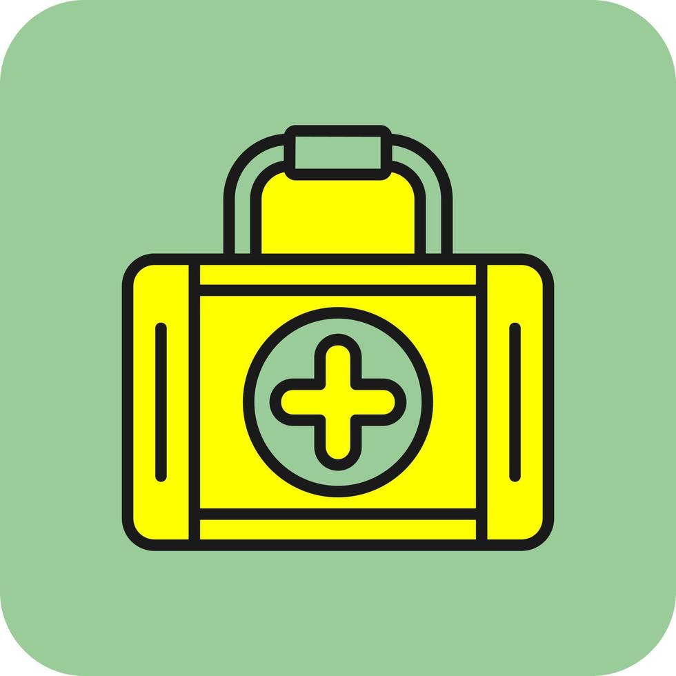 First Aid Kit Vector Icon Design