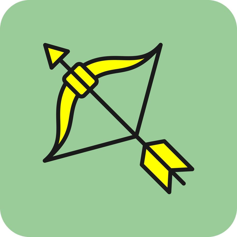 Bow Arrow Vector Icon Design