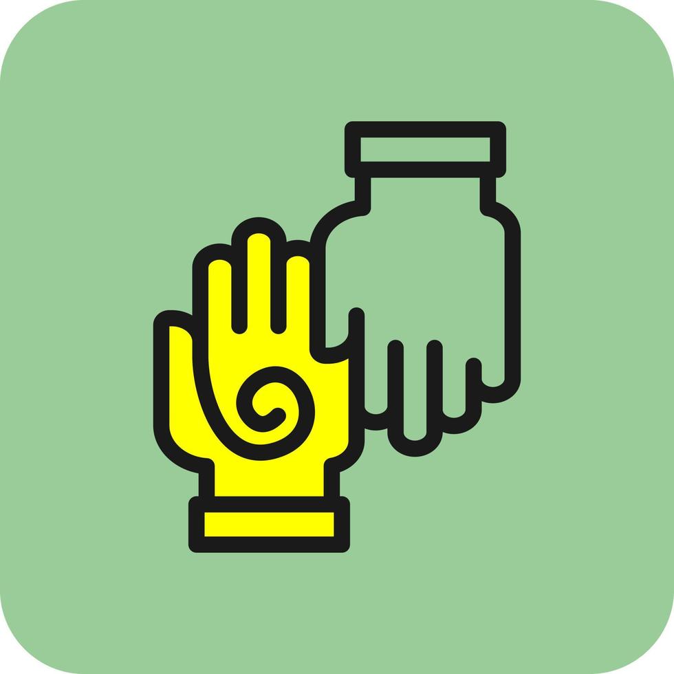 Hand Massage Vector Icon Design