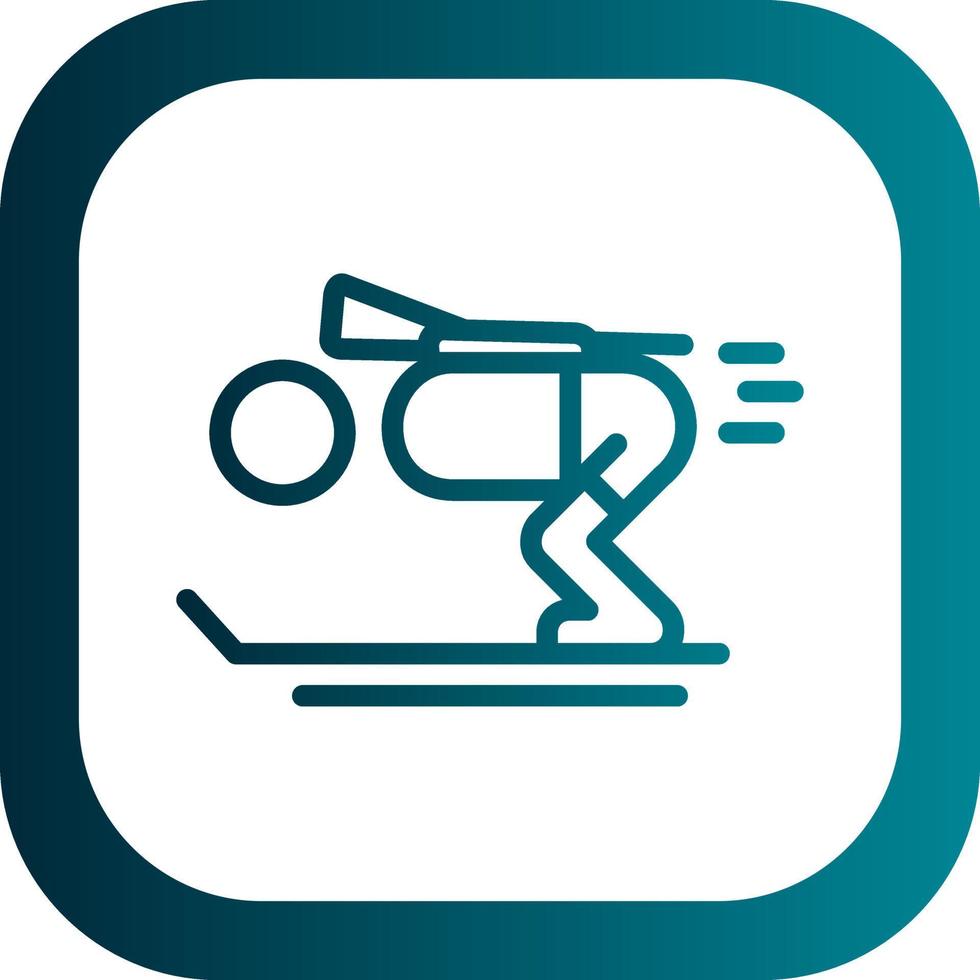 Biathlon Vector Icon Design