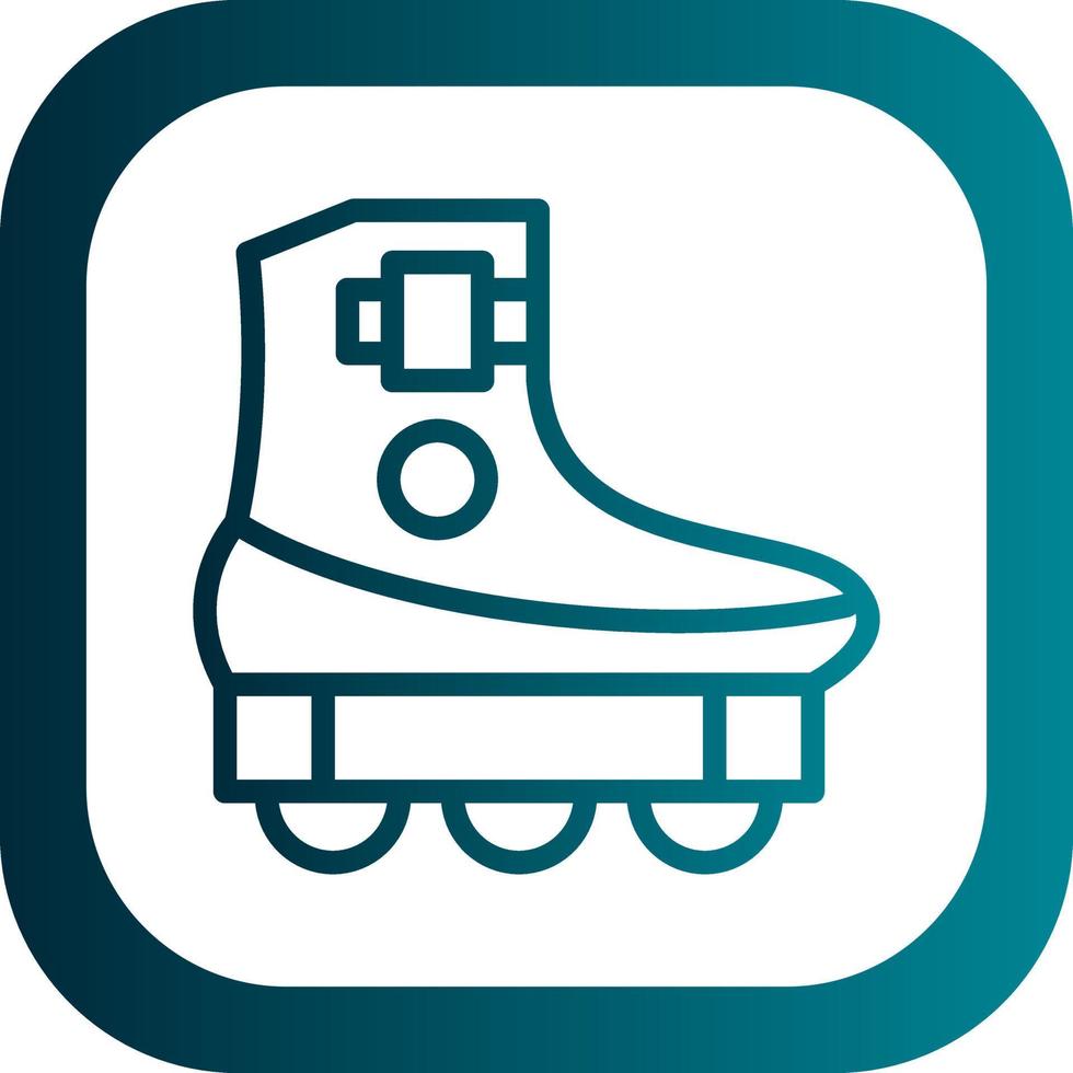 Roller Skating Vector Icon Design