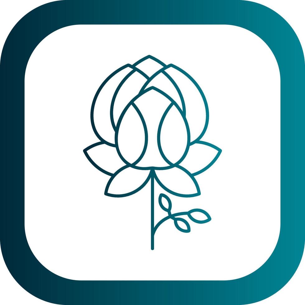 Peony Vector Icon Design
