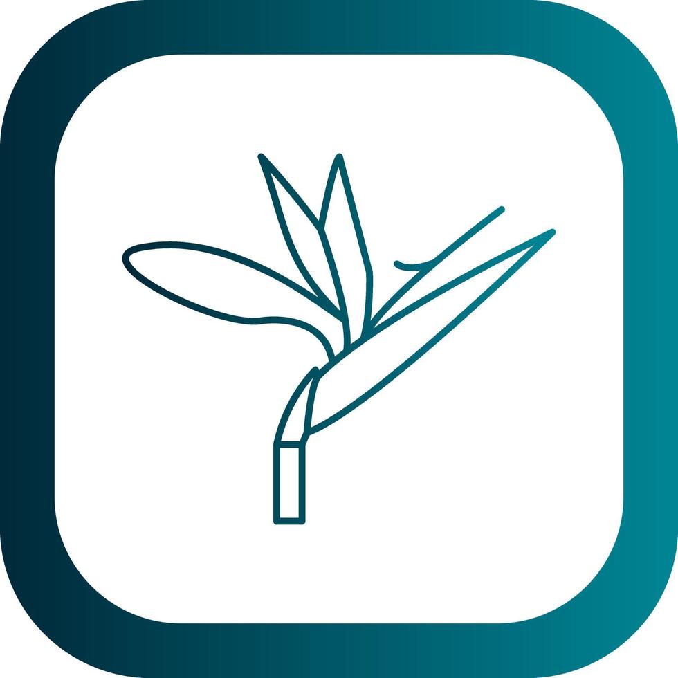 Bird Of Paradise Vector Icon Design