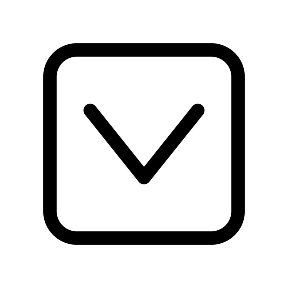 down arrow icon for your website design, logo, app, UI. vector