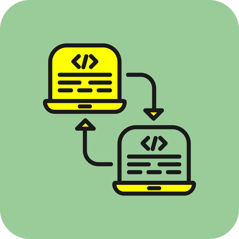 Code Refactoring Vector Icon Design
