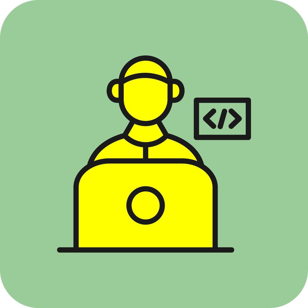 Programmer Vector Icon Design