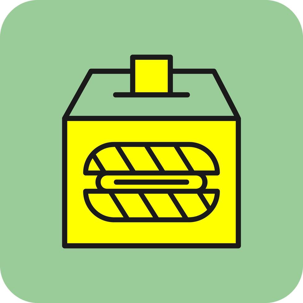 Bread Donation Vector Icon Design