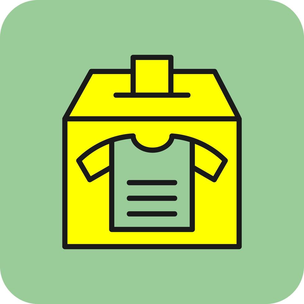 Clothes Donation Vector Icon Design