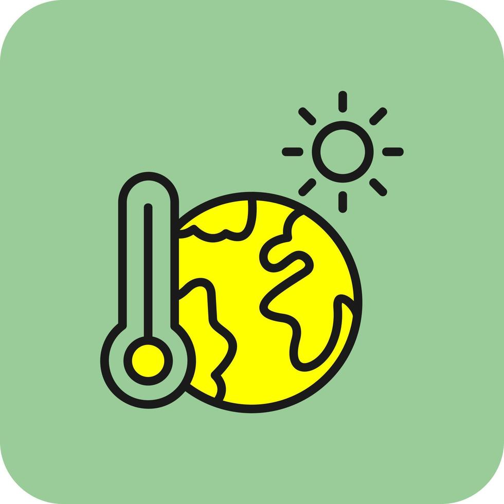 Global Warming Vector Icon Design