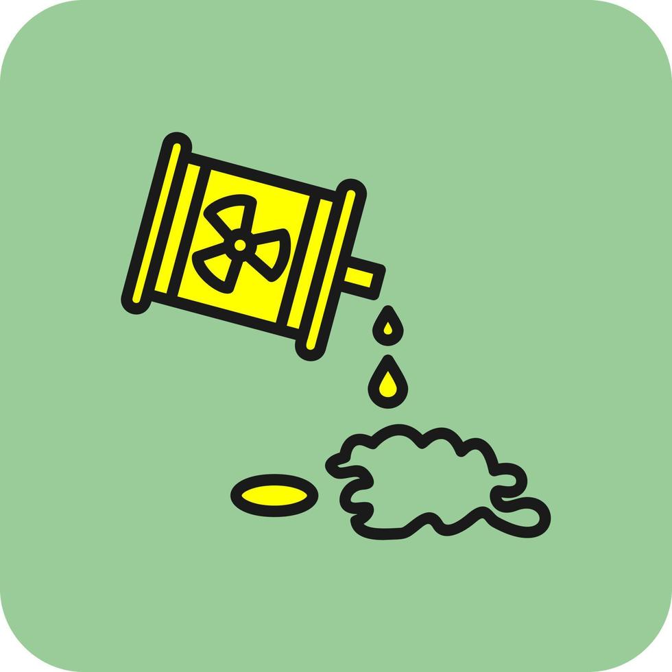 Chemical Spill Vector Icon Design