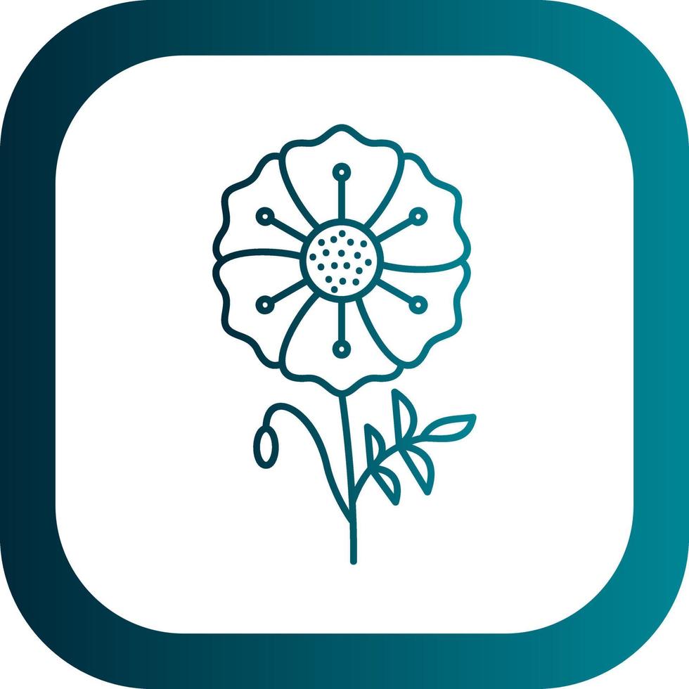 Poppy Vector Icon Design
