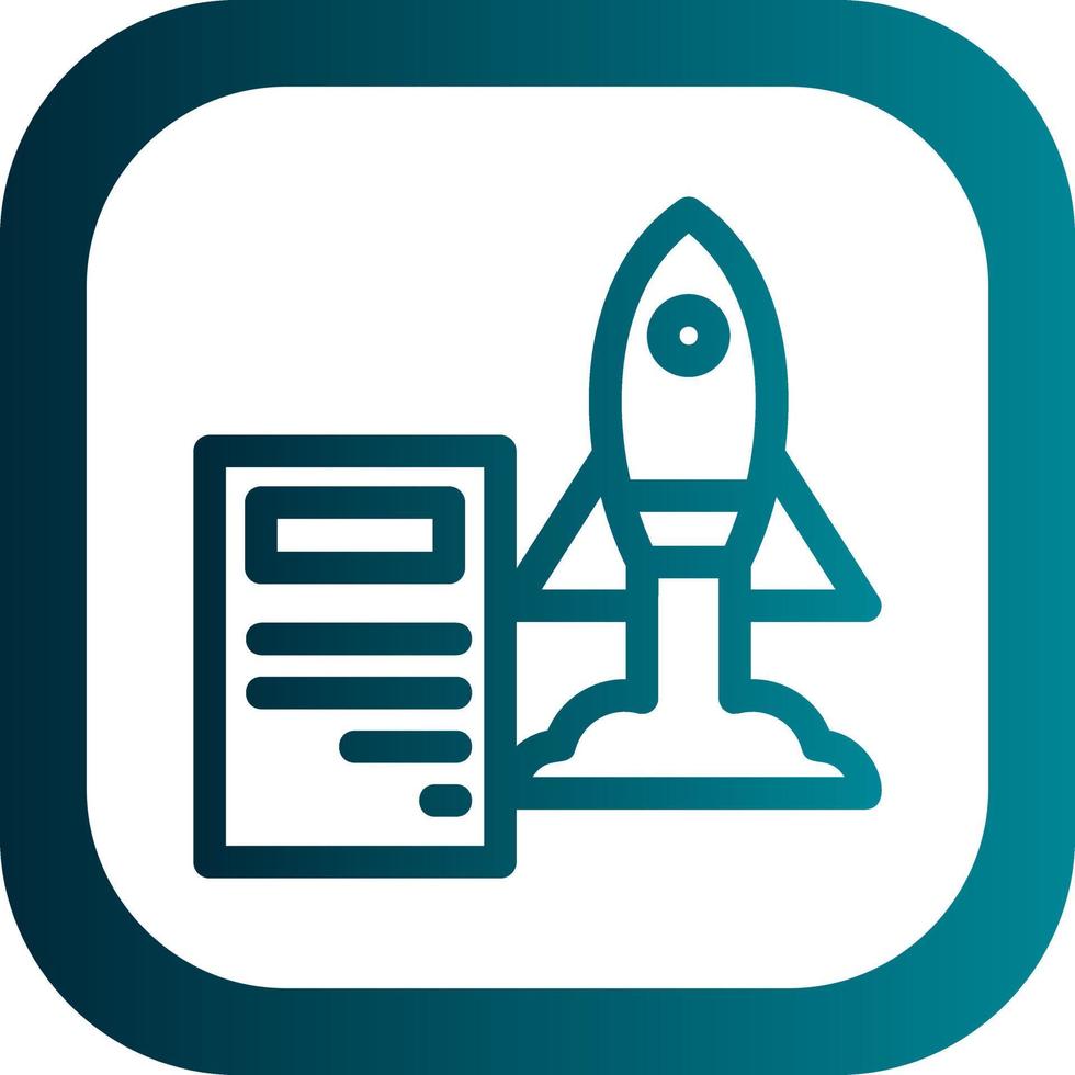 Project Launch Vector Icon Design