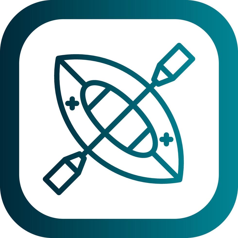 Canoe Vector Icon Design