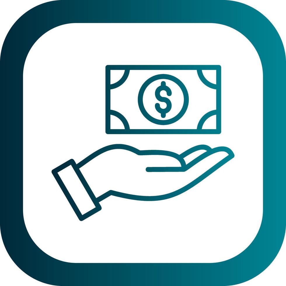 Cash Donation Vector Icon Design