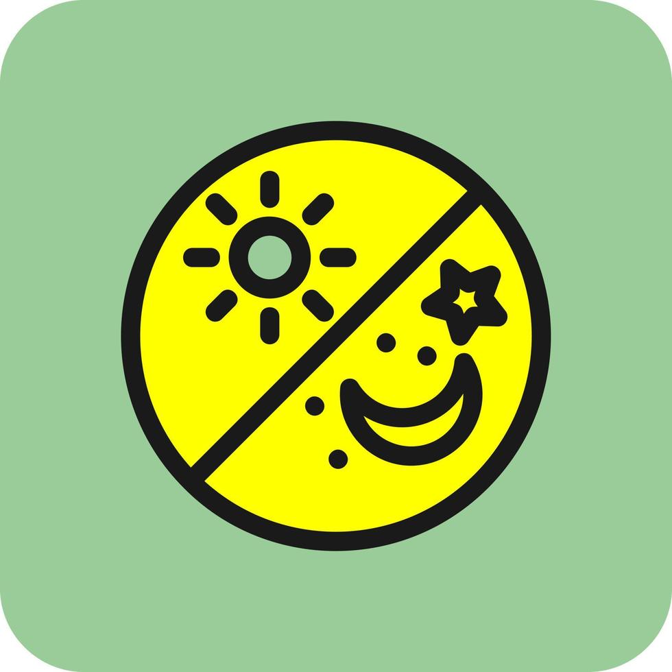 Day and Night Vector Icon Design