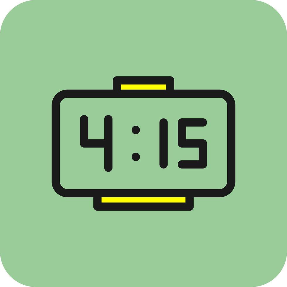 Digital Clock Vector Icon Design