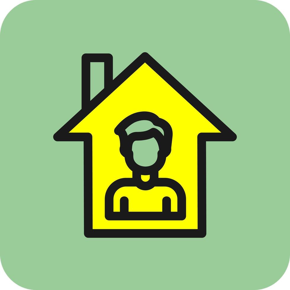 Stay Home Vector Icon Design