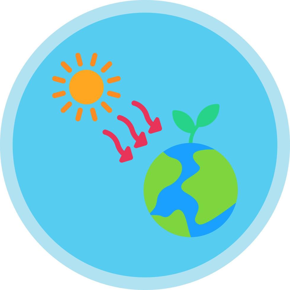 Sun Radiation Vector Icon Design