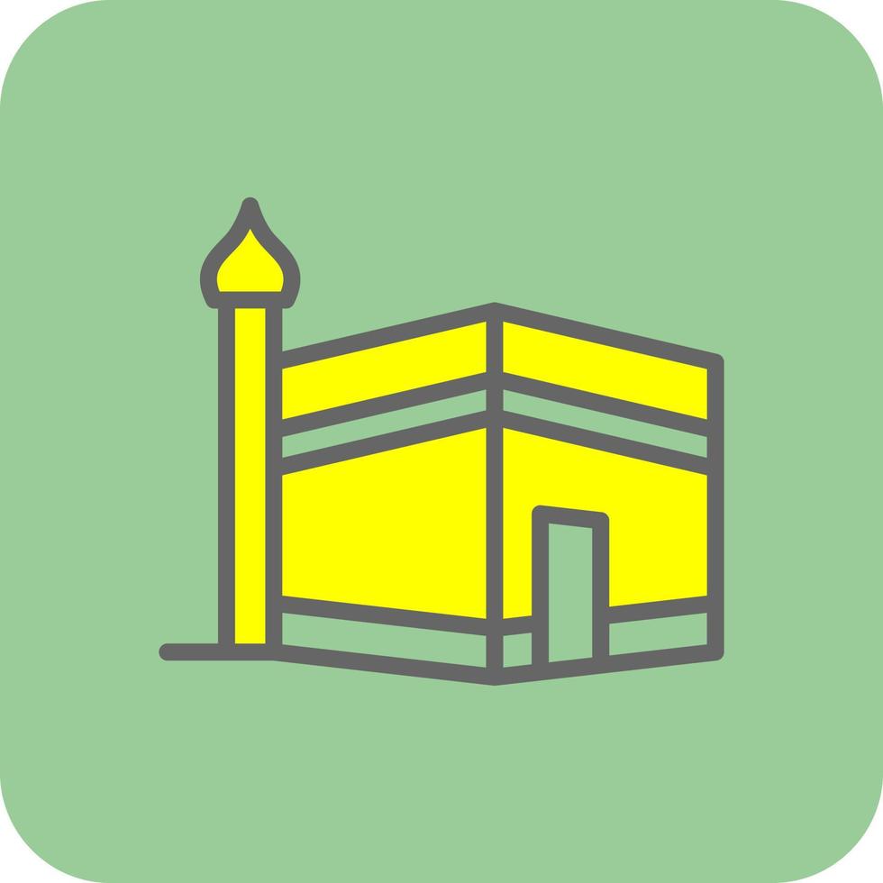 Kaaba Vector Icon Design