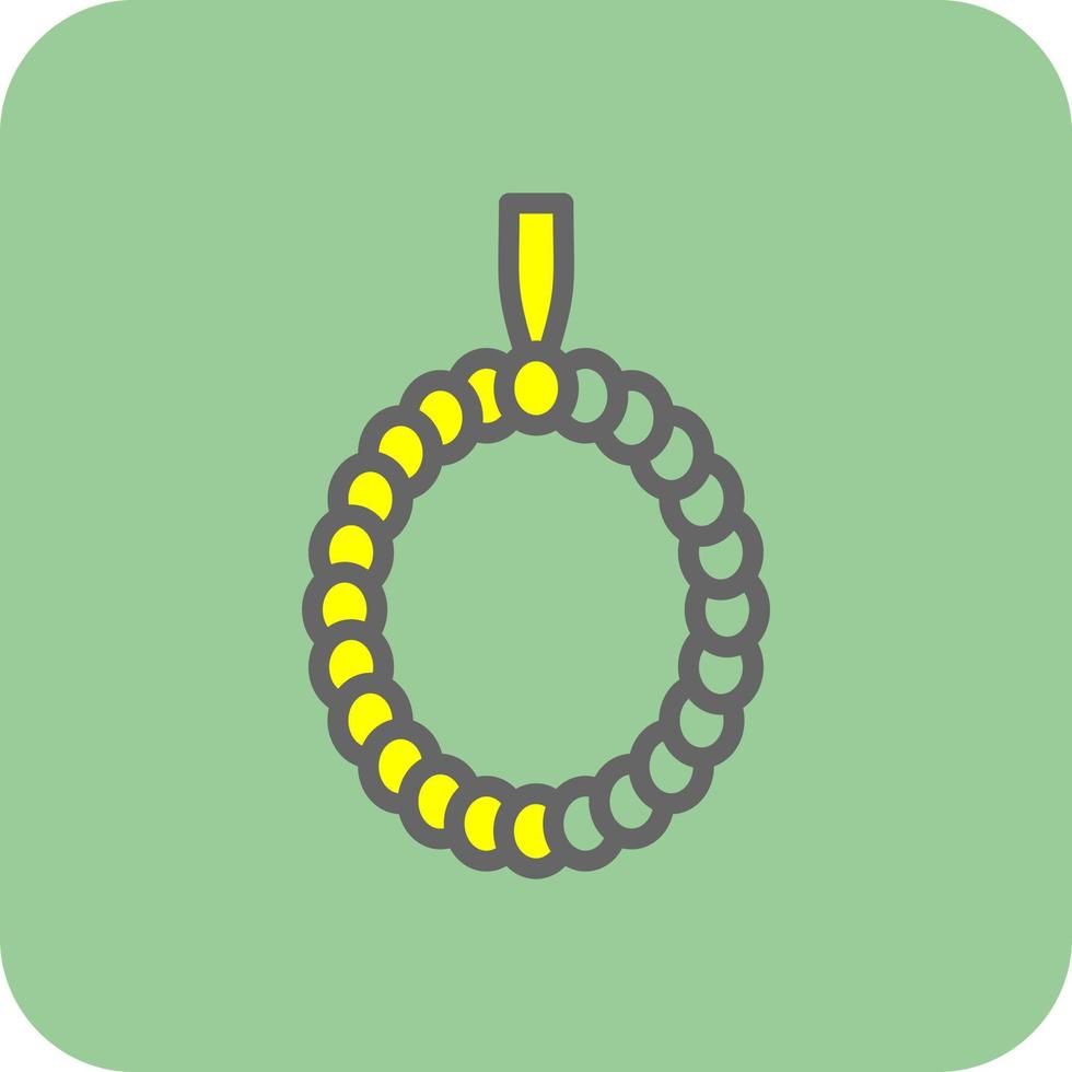 Praying Beads Vector Icon Design