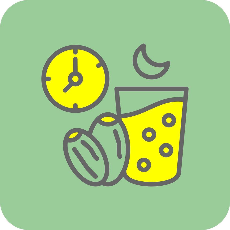 Ramadan Fasting Vector Icon Design
