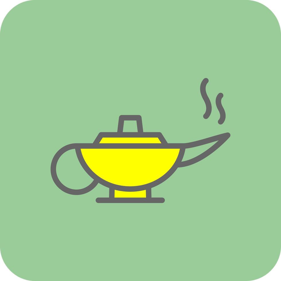 Arabian Magic Lamp Vector Icon Design