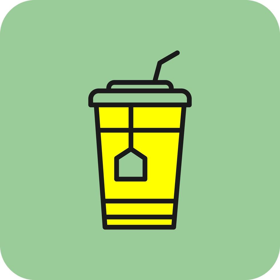 Ice Tea Vector Icon Design