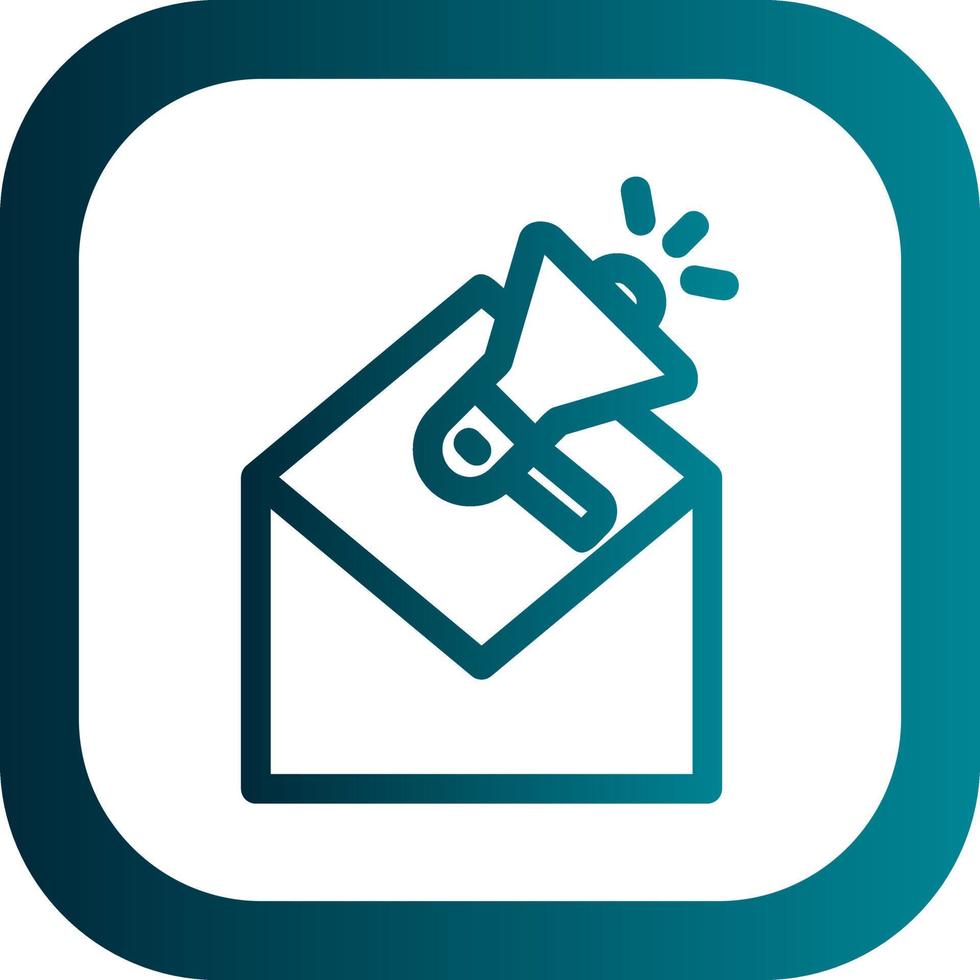 diseño de icono de vector de marketing por correo electrónico