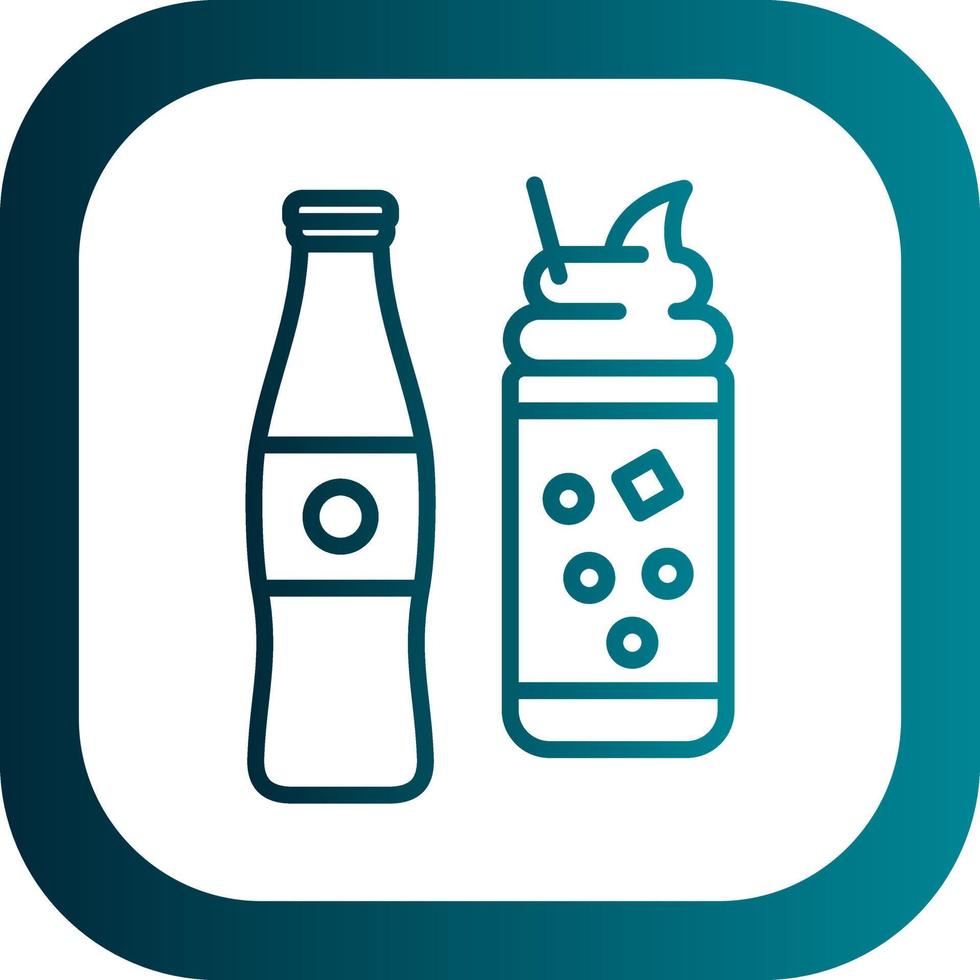 Cream Soda Vector Icon Design