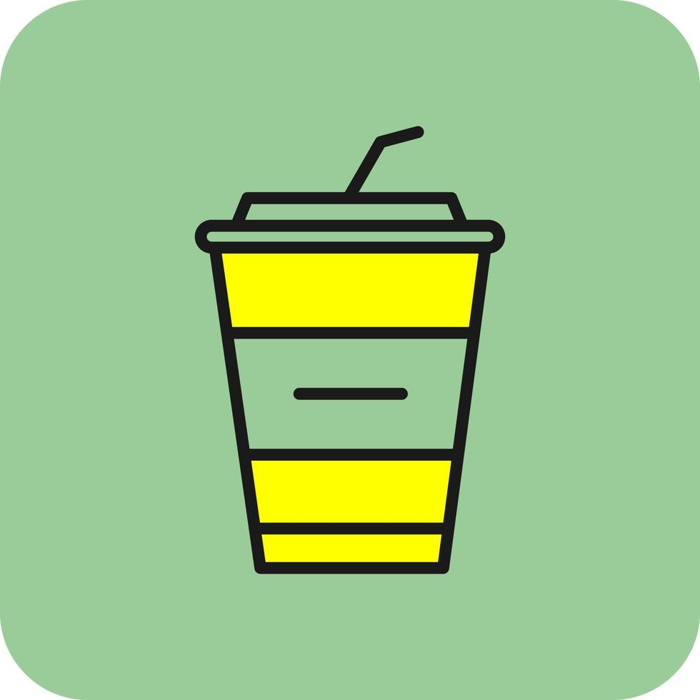 Milkshake Vector Icon Design