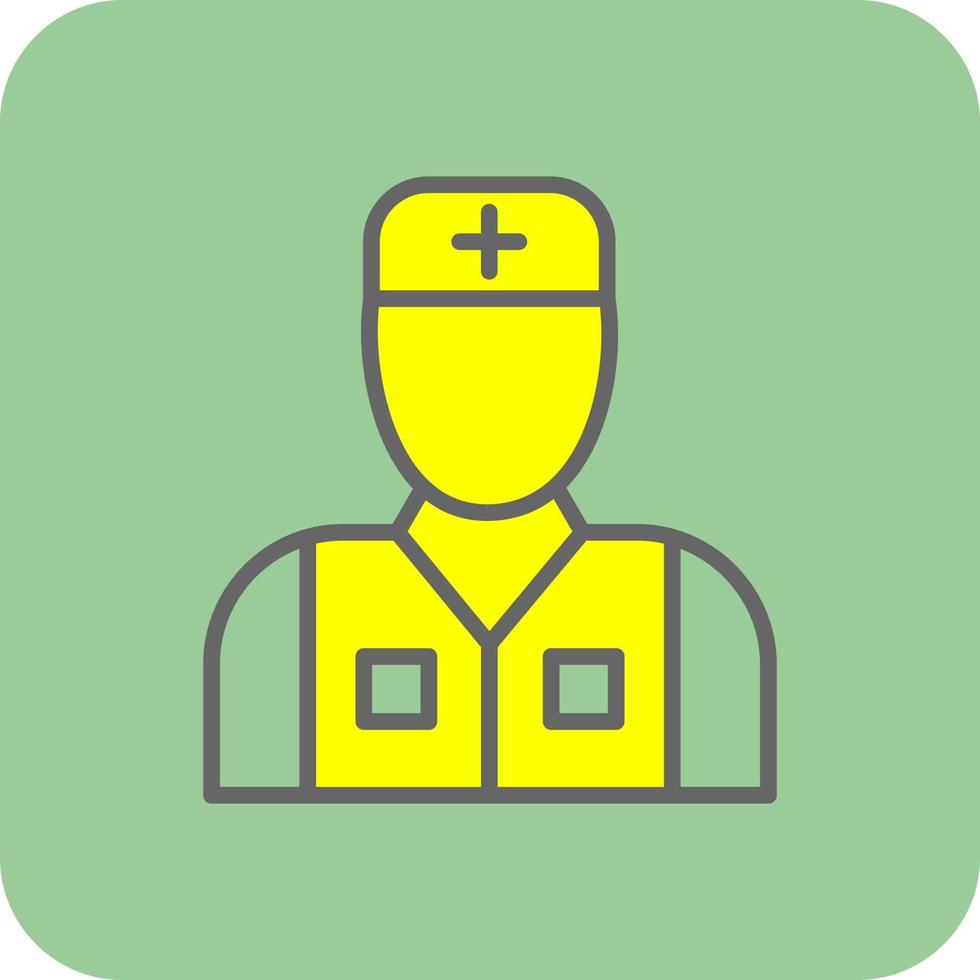 Male Patient Vector Icon Design