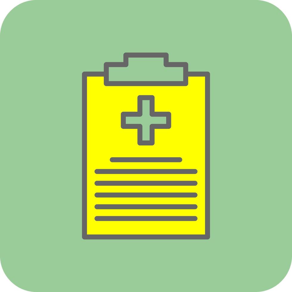 Medical Report Vector Icon Design