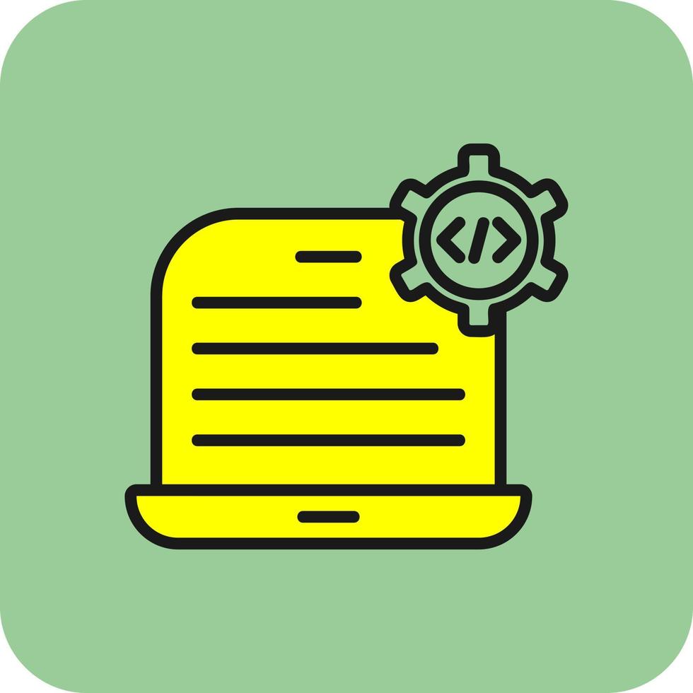 Code Setting Vector Icon Design