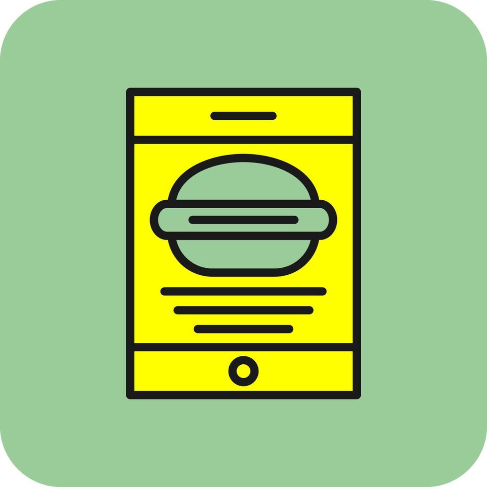 Food Application Vector Icon Design