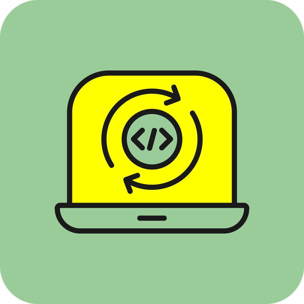 Programming Cycle Vector Icon Design