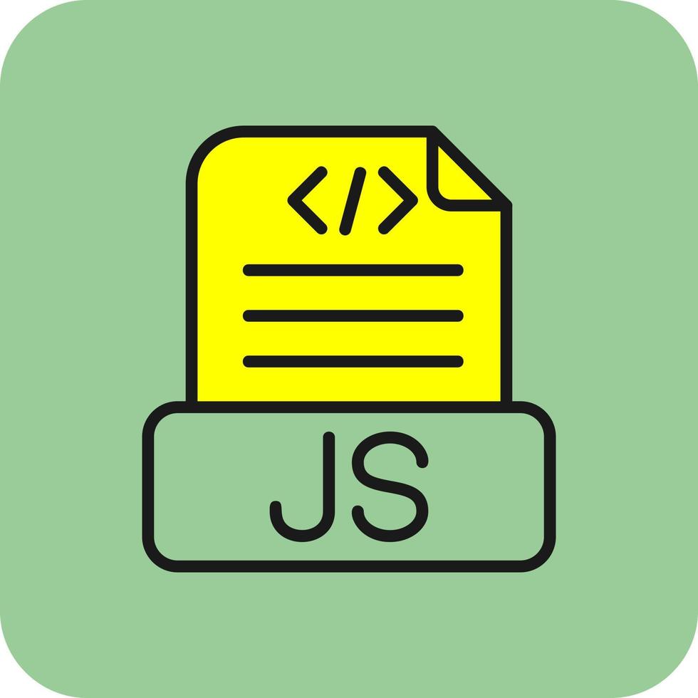 diseño de icono de vector de archivo javascript