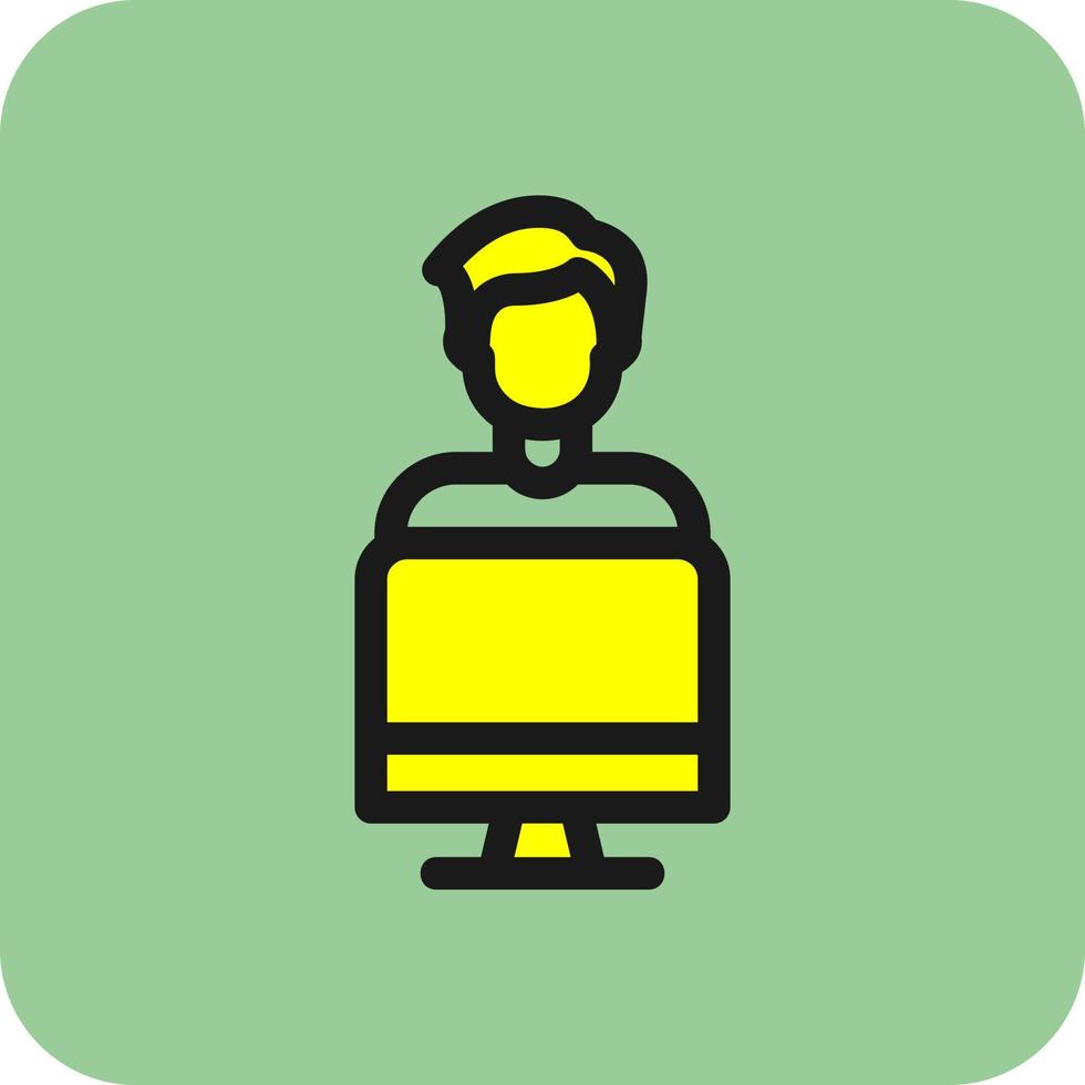 Working on Computer Vector Icon Design