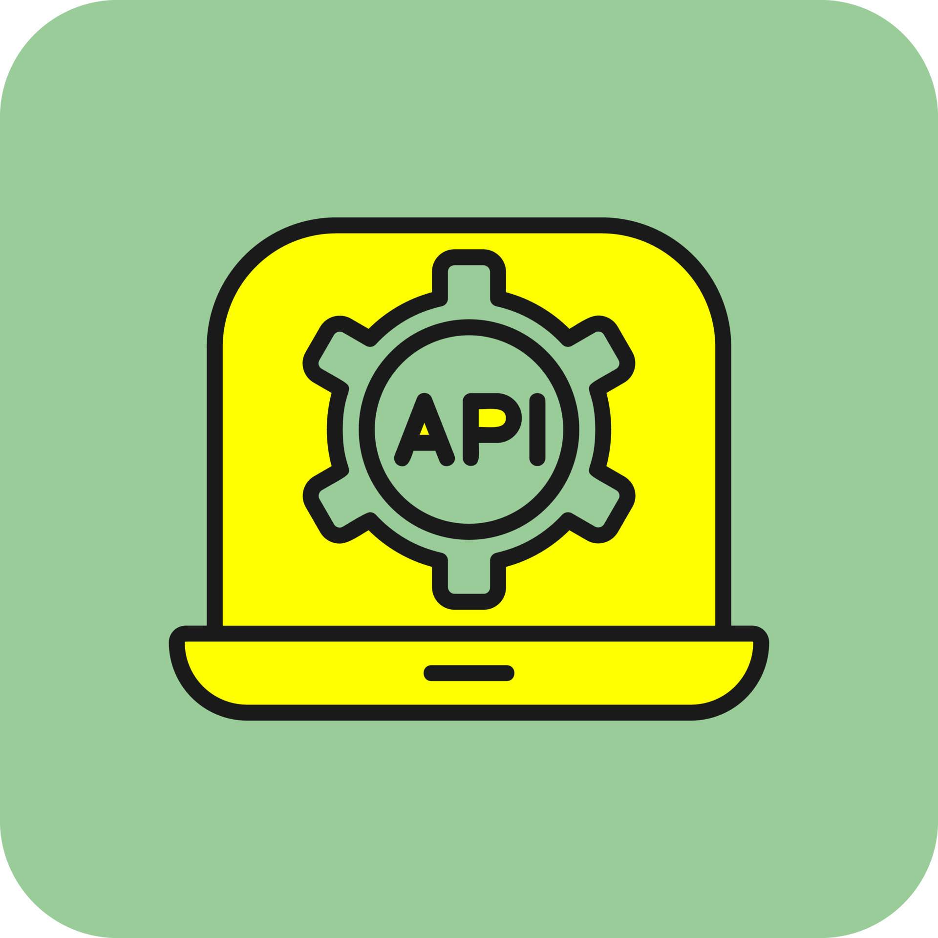 API Vector Icon Design 21349364 Vector Art at Vecteezy