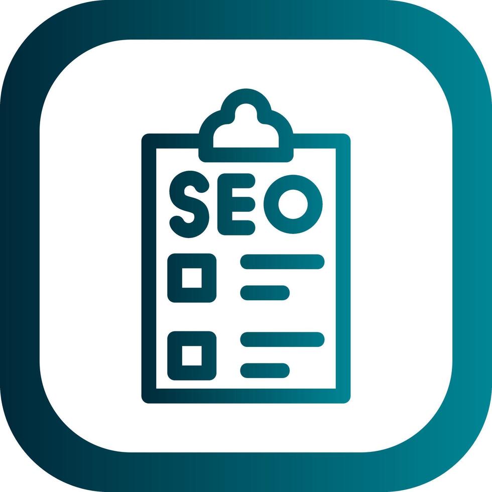 Seo Checklist Vector Icon Design