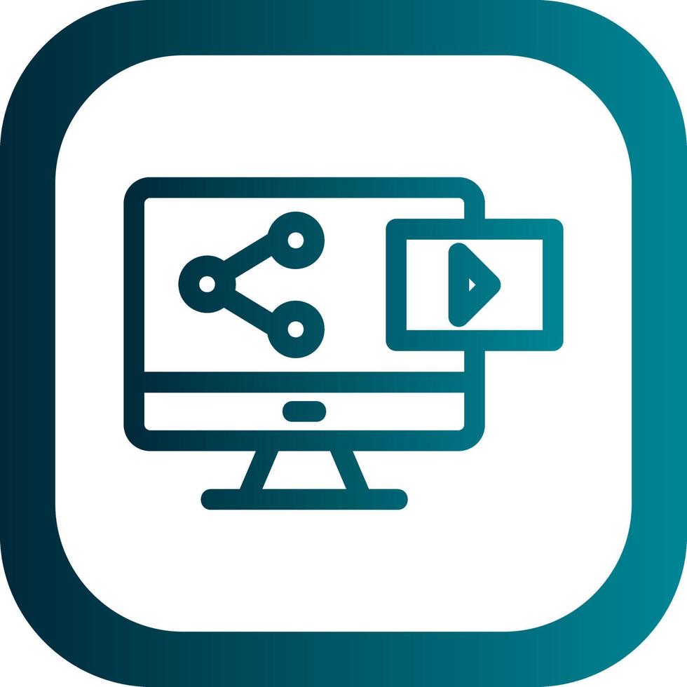 Sharing Content Vector Icon Design