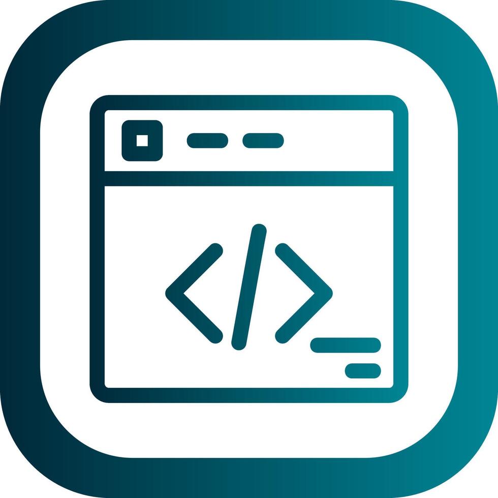 diseño de icono de vector de programación web