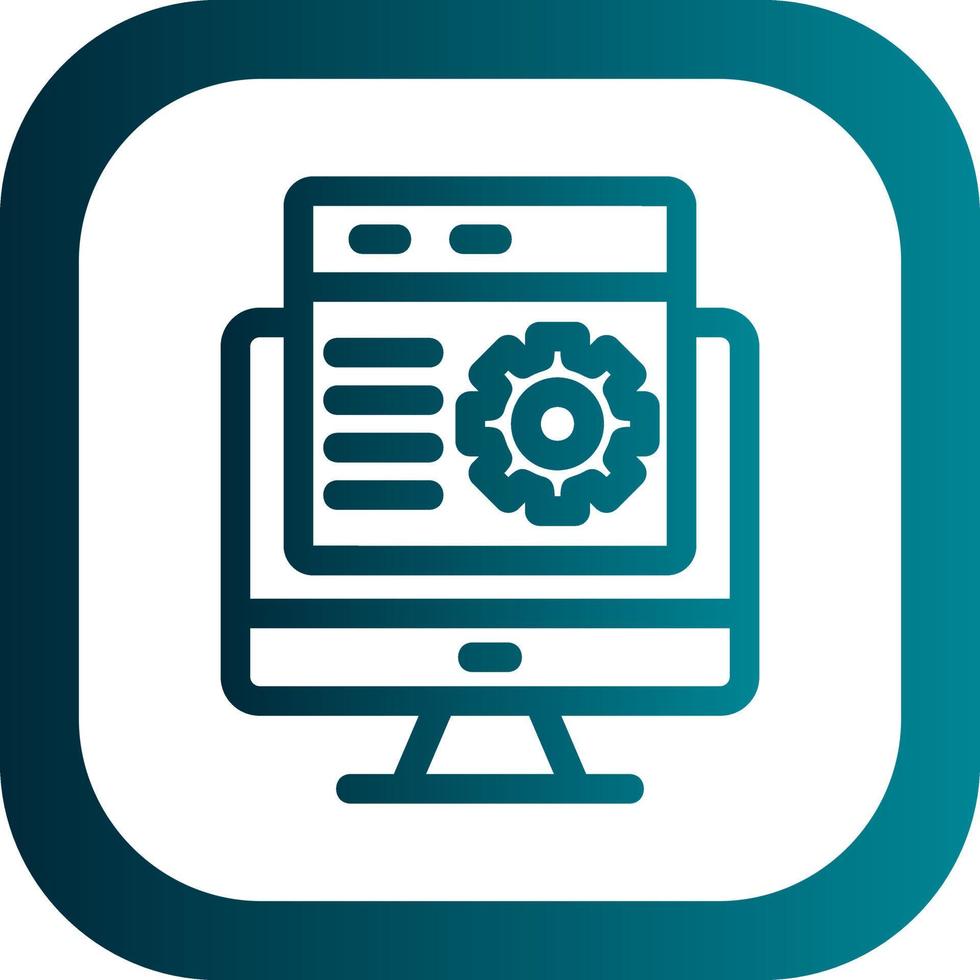Web Maintenance Vector Icon Design