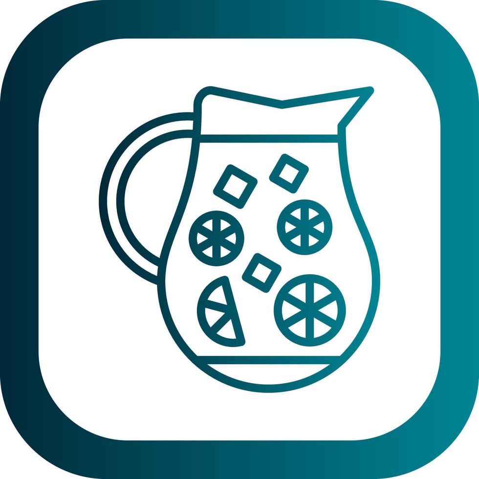 Lemonade Jug Vector Icon Design
