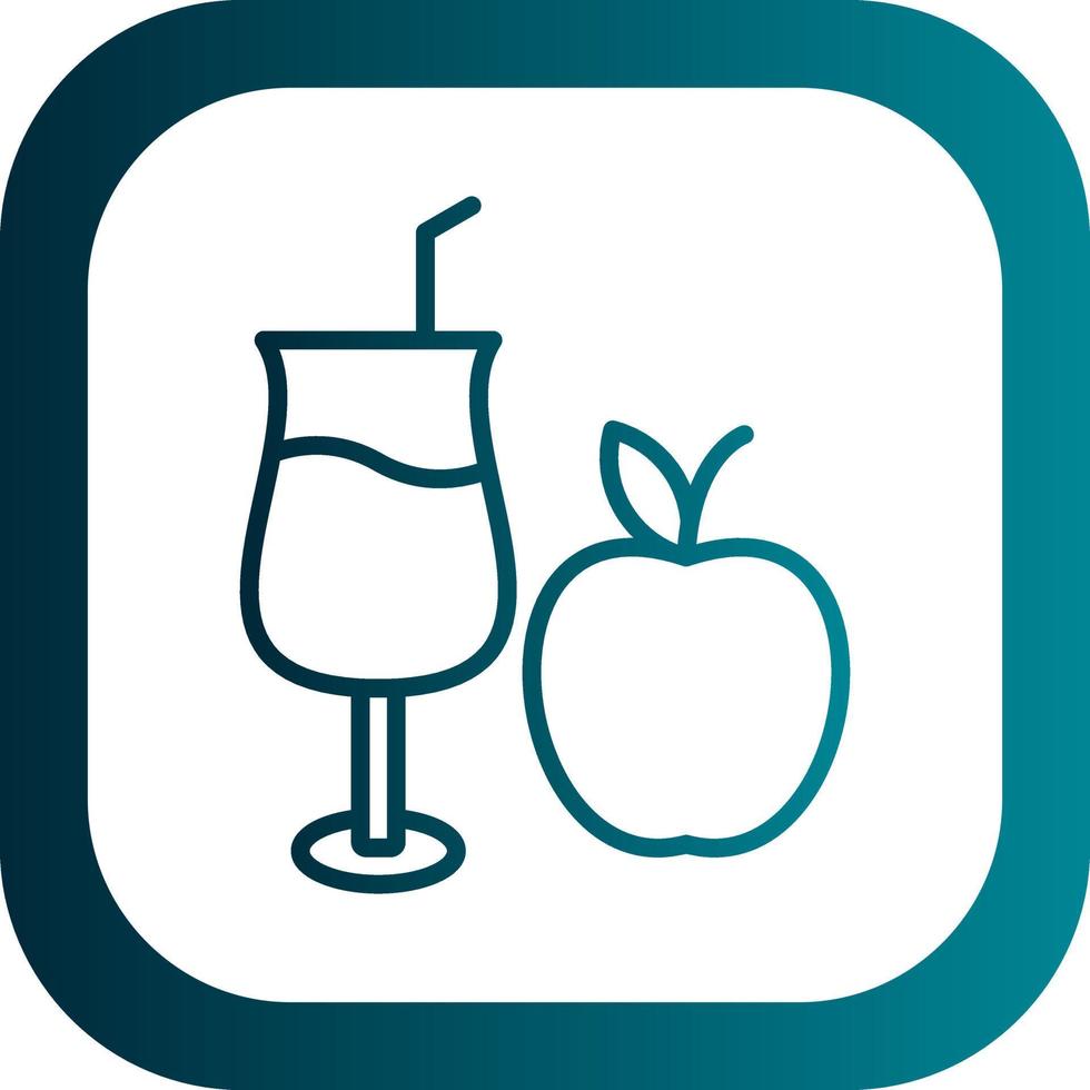 Apple Juice Vector Icon Design