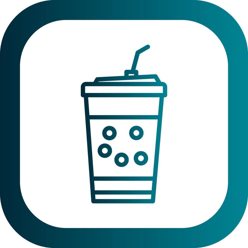 Bubble Tea Vector Icon Design