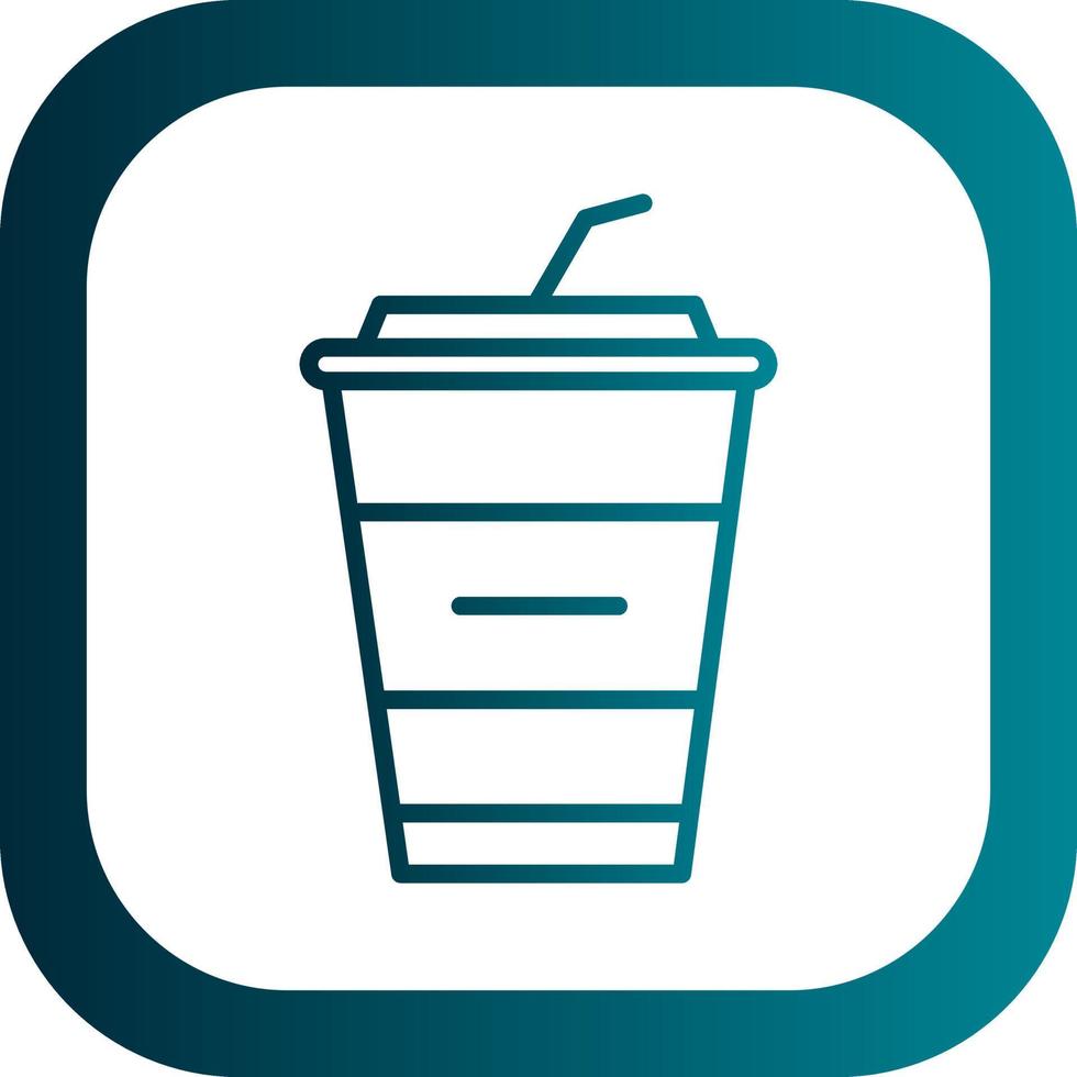 Milkshake Vector Icon Design