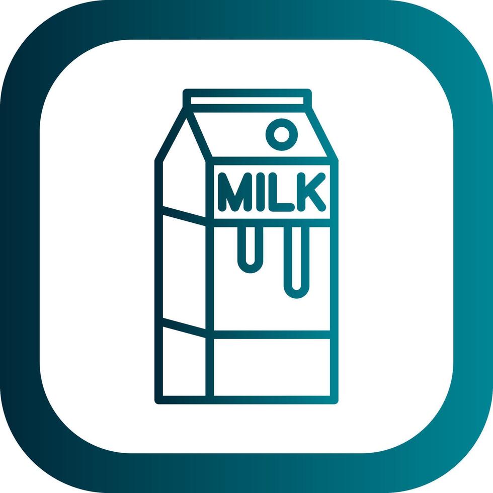 Milk Box Vector Icon Design