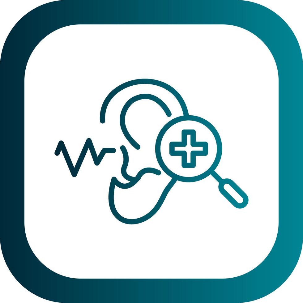 Hearing Checkup Vector Icon Design